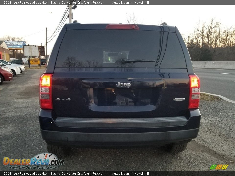 2013 Jeep Patriot Latitude 4x4 Black / Dark Slate Gray/Light Pebble Photo #4