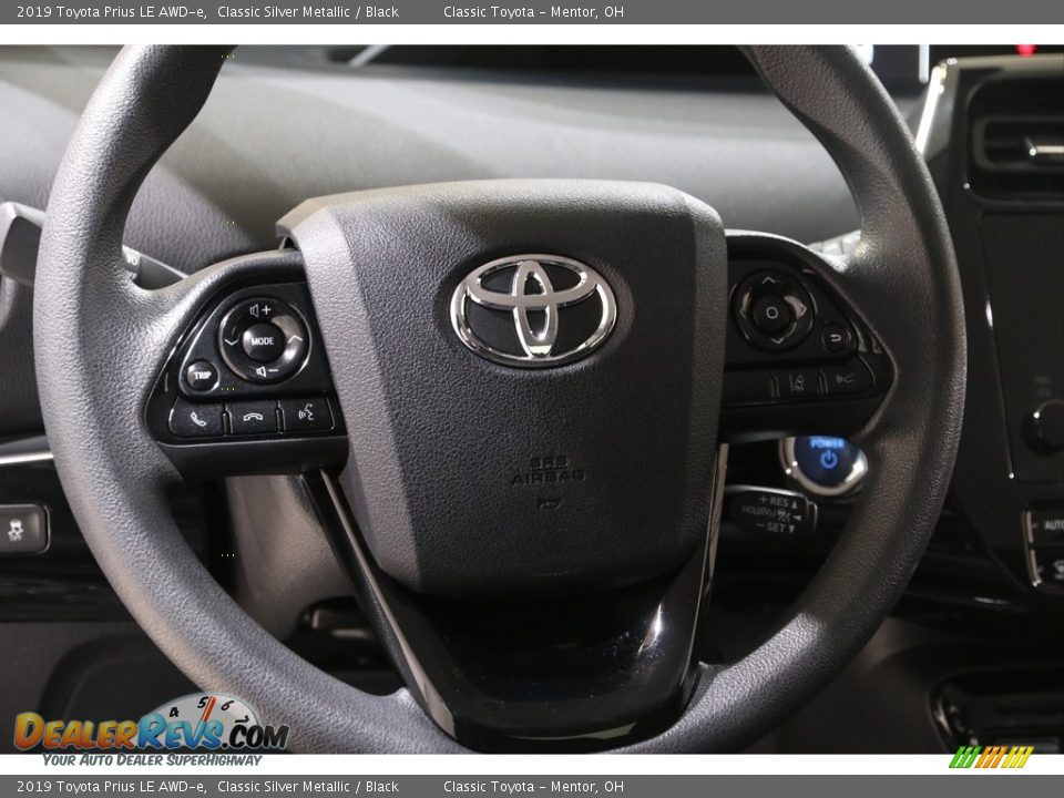 2019 Toyota Prius LE AWD-e Classic Silver Metallic / Black Photo #7