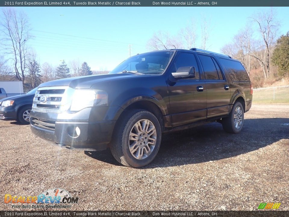 2011 Ford Expedition EL Limited 4x4 Tuxedo Black Metallic / Charcoal Black Photo #8
