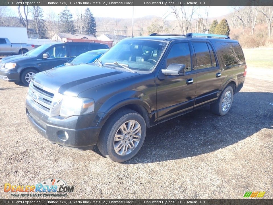 2011 Ford Expedition EL Limited 4x4 Tuxedo Black Metallic / Charcoal Black Photo #9