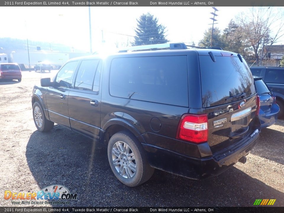 2011 Ford Expedition EL Limited 4x4 Tuxedo Black Metallic / Charcoal Black Photo #11