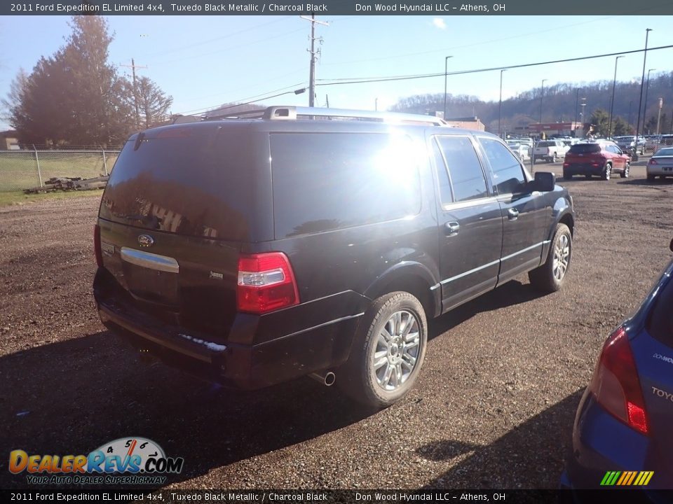 2011 Ford Expedition EL Limited 4x4 Tuxedo Black Metallic / Charcoal Black Photo #13