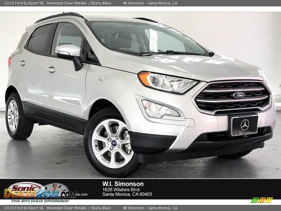 2019 Ford EcoSport SE Moondust Silver Metallic / Ebony Black Photo #1