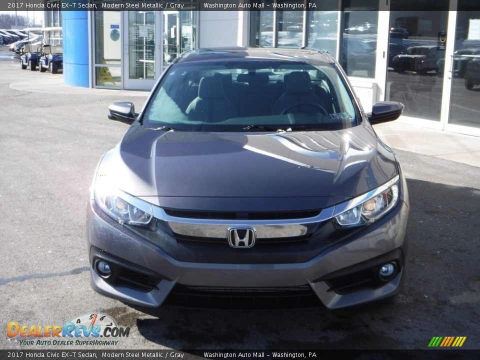 2017 Honda Civic EX-T Sedan Modern Steel Metallic / Gray Photo #5