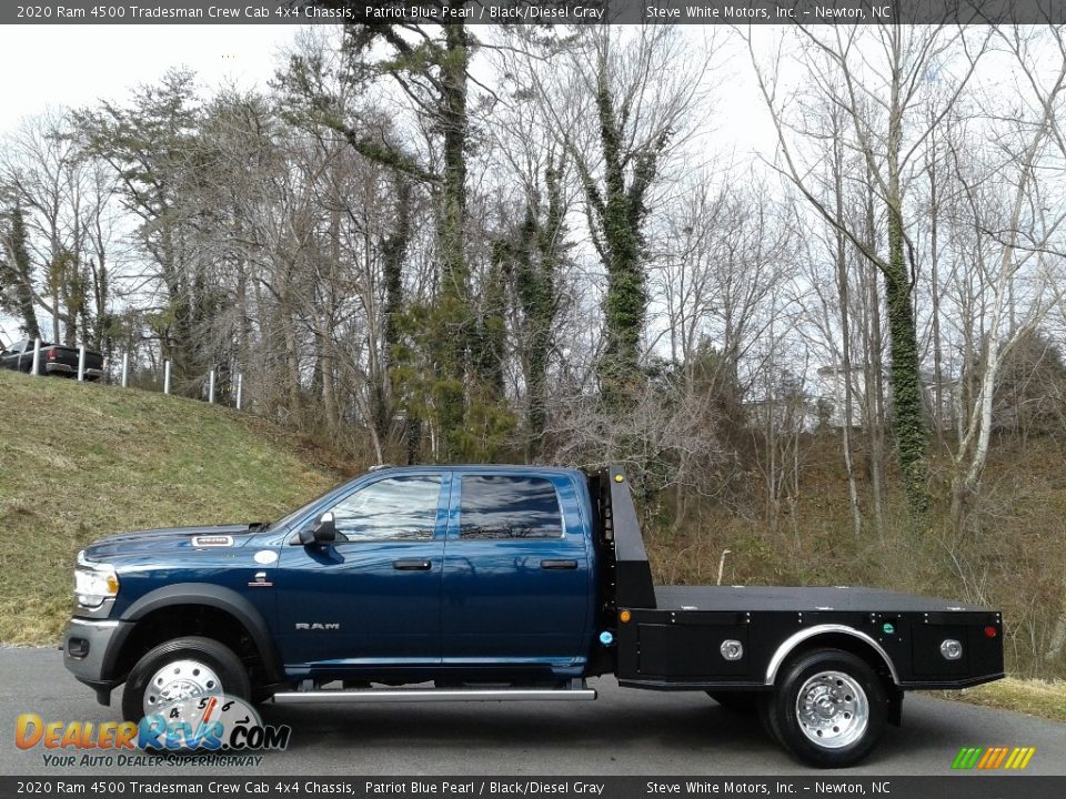 2020 Ram 4500 Tradesman Crew Cab 4x4 Chassis Patriot Blue Pearl / Black/Diesel Gray Photo #1