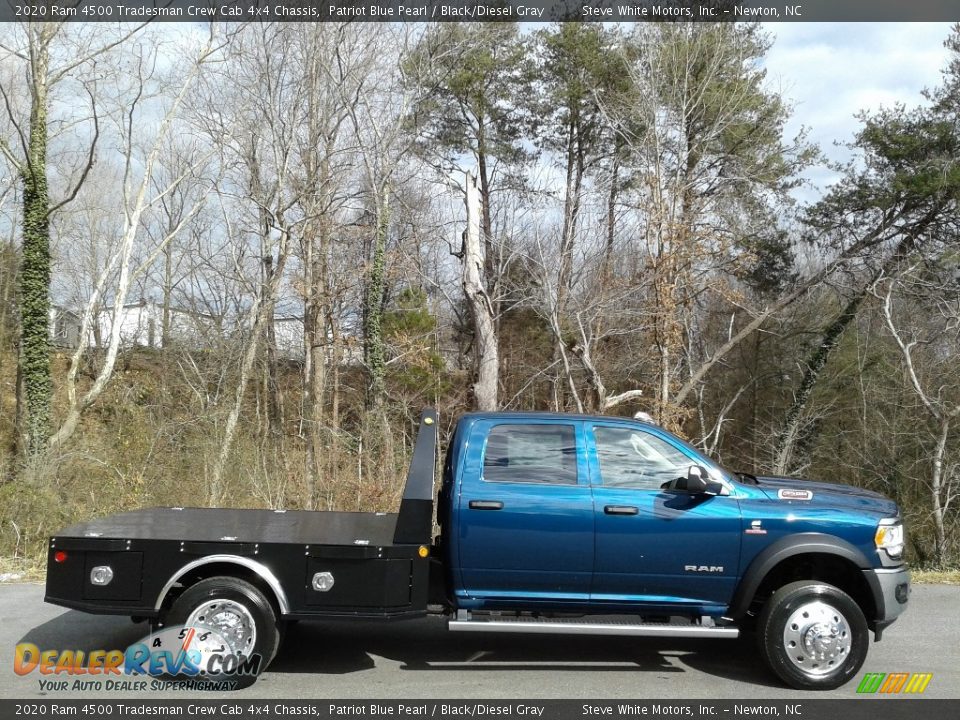 2020 Ram 4500 Tradesman Crew Cab 4x4 Chassis Patriot Blue Pearl / Black/Diesel Gray Photo #5