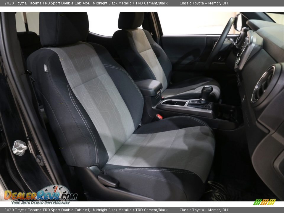 2020 Toyota Tacoma TRD Sport Double Cab 4x4 Midnight Black Metallic / TRD Cement/Black Photo #15