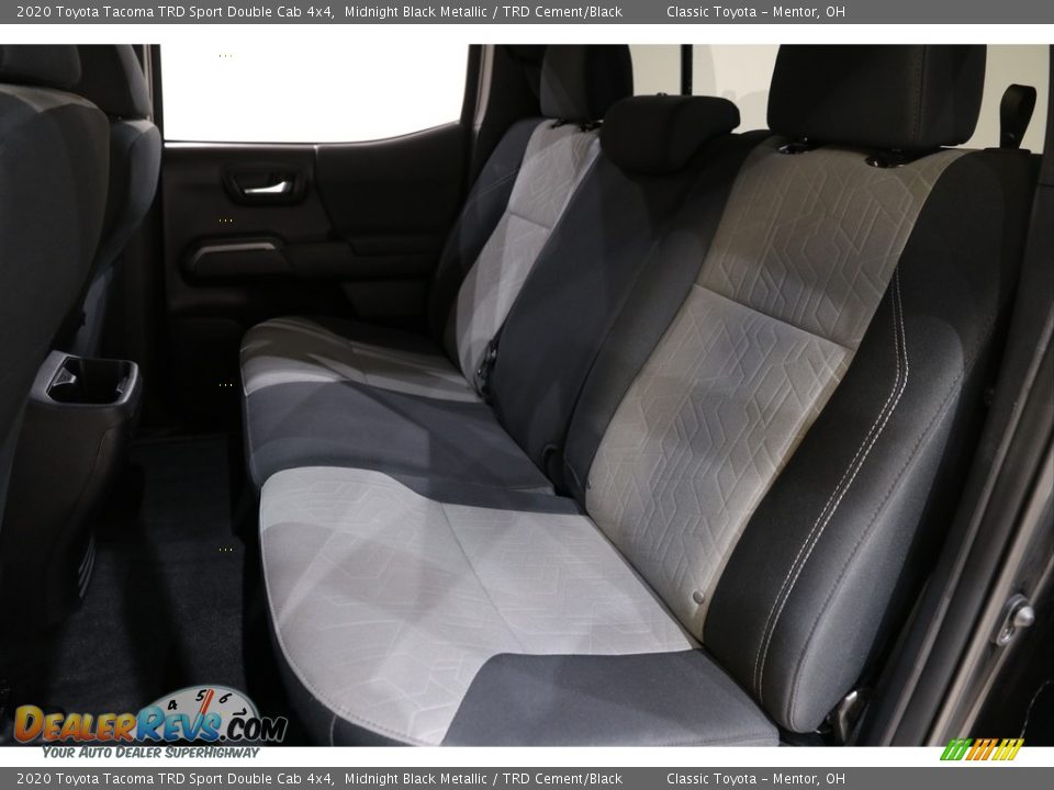 2020 Toyota Tacoma TRD Sport Double Cab 4x4 Midnight Black Metallic / TRD Cement/Black Photo #17