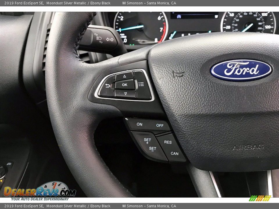 2019 Ford EcoSport SE Moondust Silver Metallic / Ebony Black Photo #21