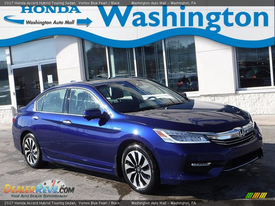 2017 Honda Accord Hybrid Touring Sedan Vortex Blue Pearl / Black Photo #1