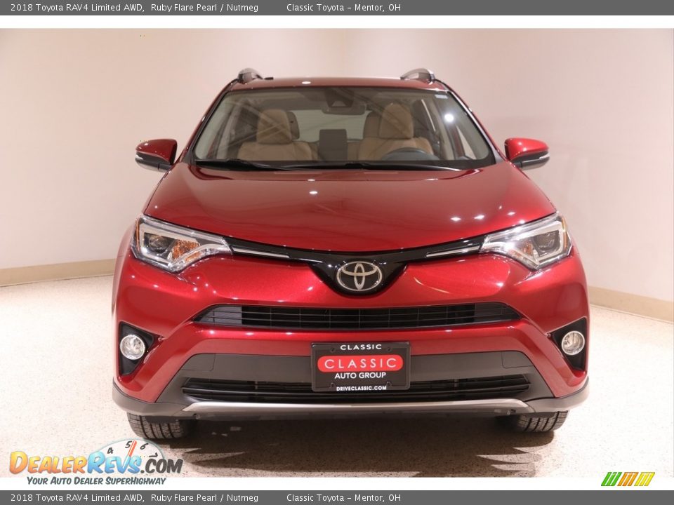2018 Toyota RAV4 Limited AWD Ruby Flare Pearl / Nutmeg Photo #2