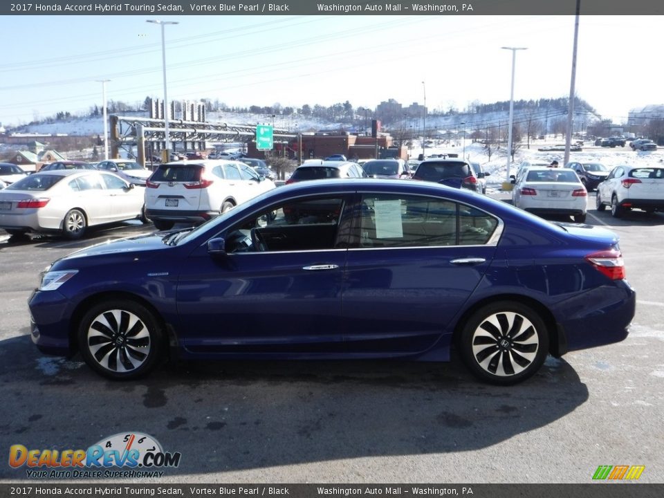 2017 Honda Accord Hybrid Touring Sedan Vortex Blue Pearl / Black Photo #7