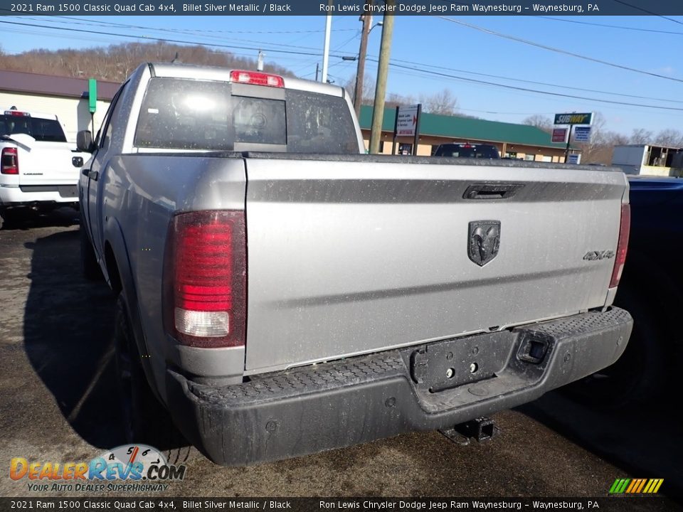 2021 Ram 1500 Classic Quad Cab 4x4 Billet Silver Metallic / Black Photo #2