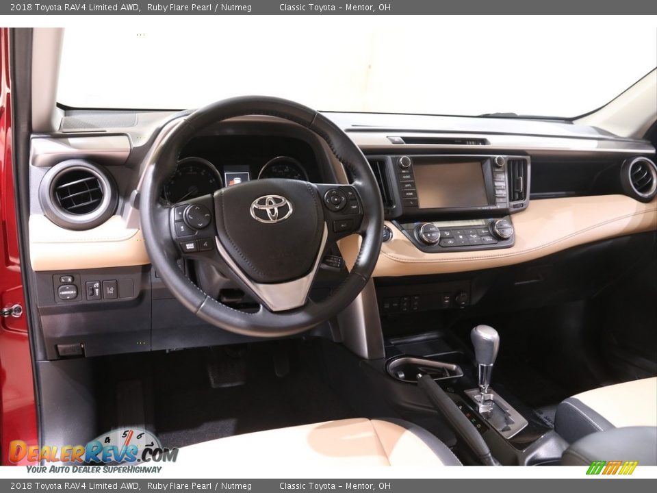 2018 Toyota RAV4 Limited AWD Ruby Flare Pearl / Nutmeg Photo #6