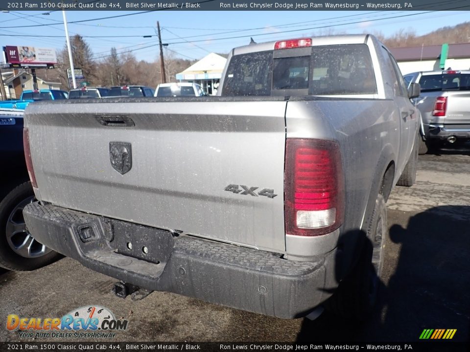 2021 Ram 1500 Classic Quad Cab 4x4 Billet Silver Metallic / Black Photo #4