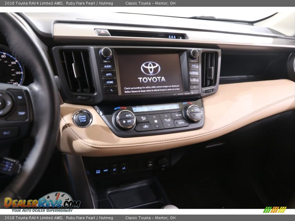 2018 Toyota RAV4 Limited AWD Ruby Flare Pearl / Nutmeg Photo #9