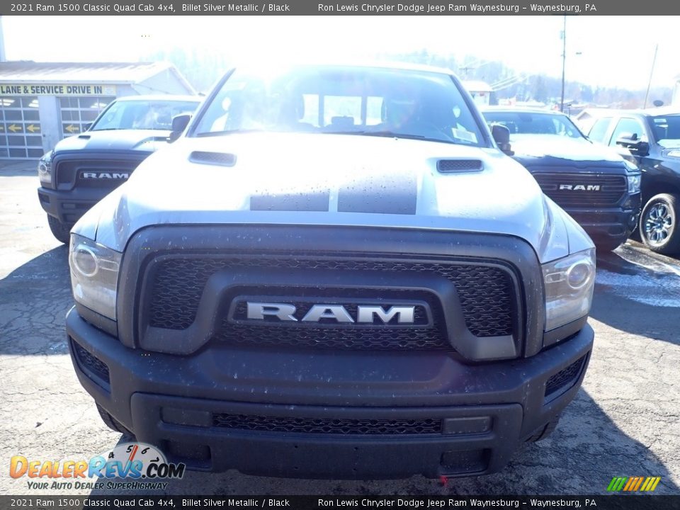 2021 Ram 1500 Classic Quad Cab 4x4 Billet Silver Metallic / Black Photo #6