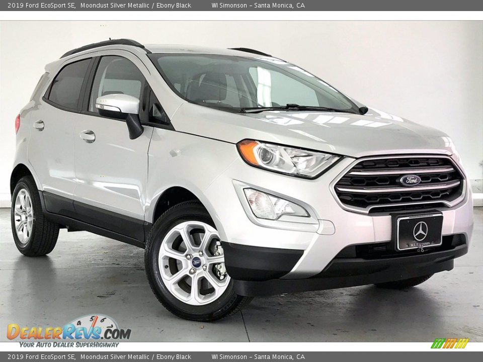 2019 Ford EcoSport SE Moondust Silver Metallic / Ebony Black Photo #33