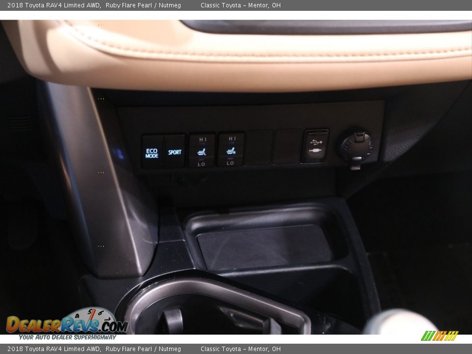 2018 Toyota RAV4 Limited AWD Ruby Flare Pearl / Nutmeg Photo #14
