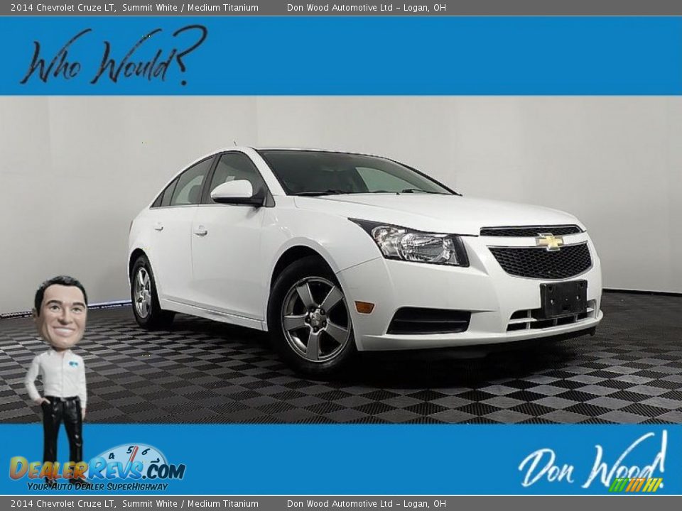 2014 Chevrolet Cruze LT Summit White / Medium Titanium Photo #1