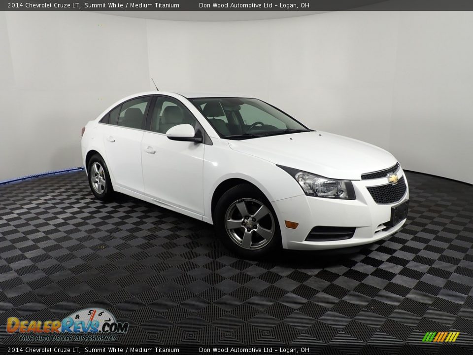 2014 Chevrolet Cruze LT Summit White / Medium Titanium Photo #2
