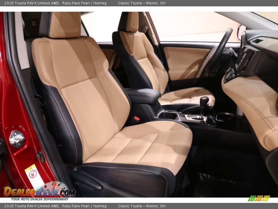2018 Toyota RAV4 Limited AWD Ruby Flare Pearl / Nutmeg Photo #16