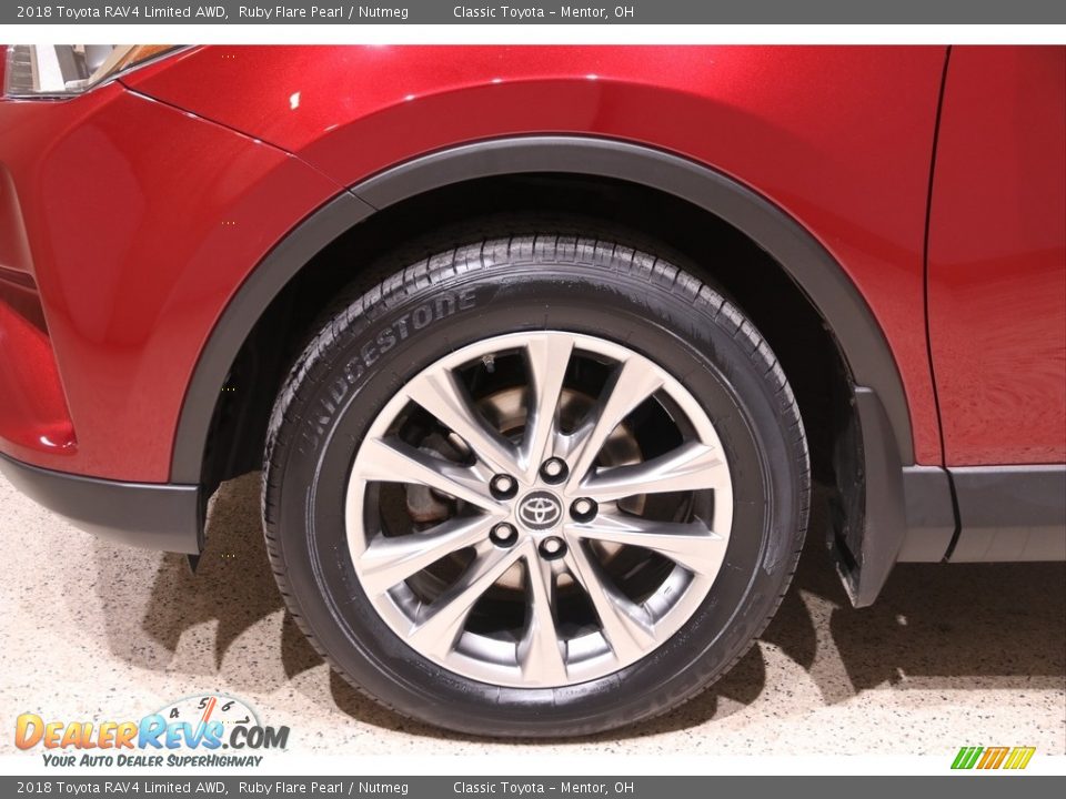 2018 Toyota RAV4 Limited AWD Ruby Flare Pearl / Nutmeg Photo #21