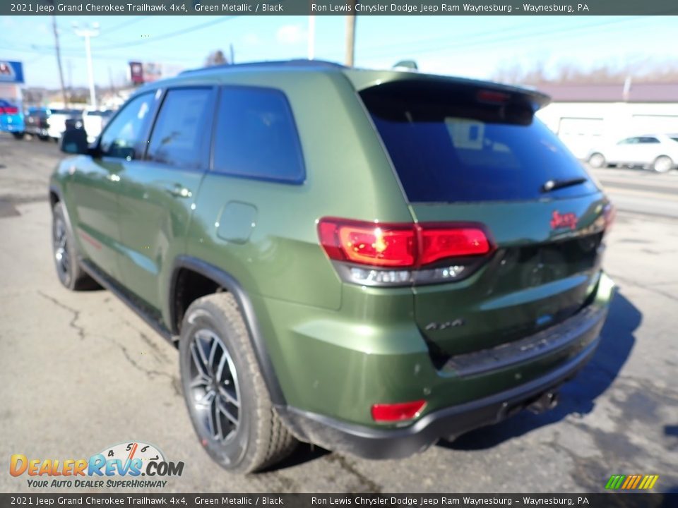 2021 Jeep Grand Cherokee Trailhawk 4x4 Green Metallic / Black Photo #4