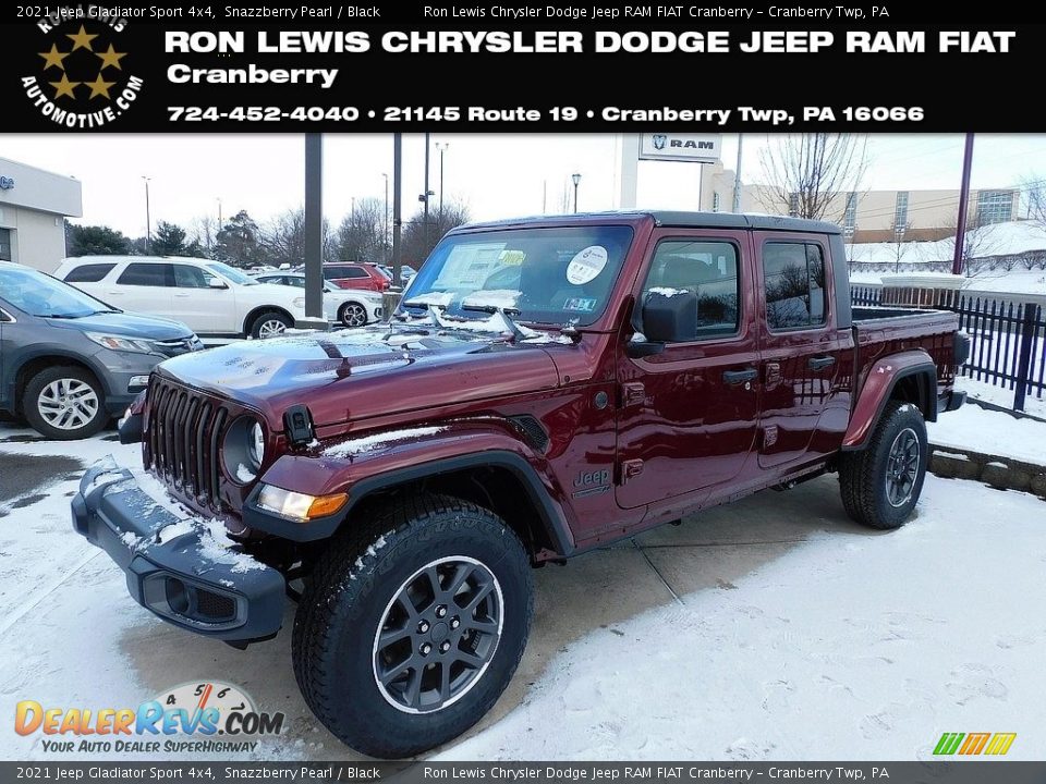 2021 Jeep Gladiator Sport 4x4 Snazzberry Pearl / Black Photo #1