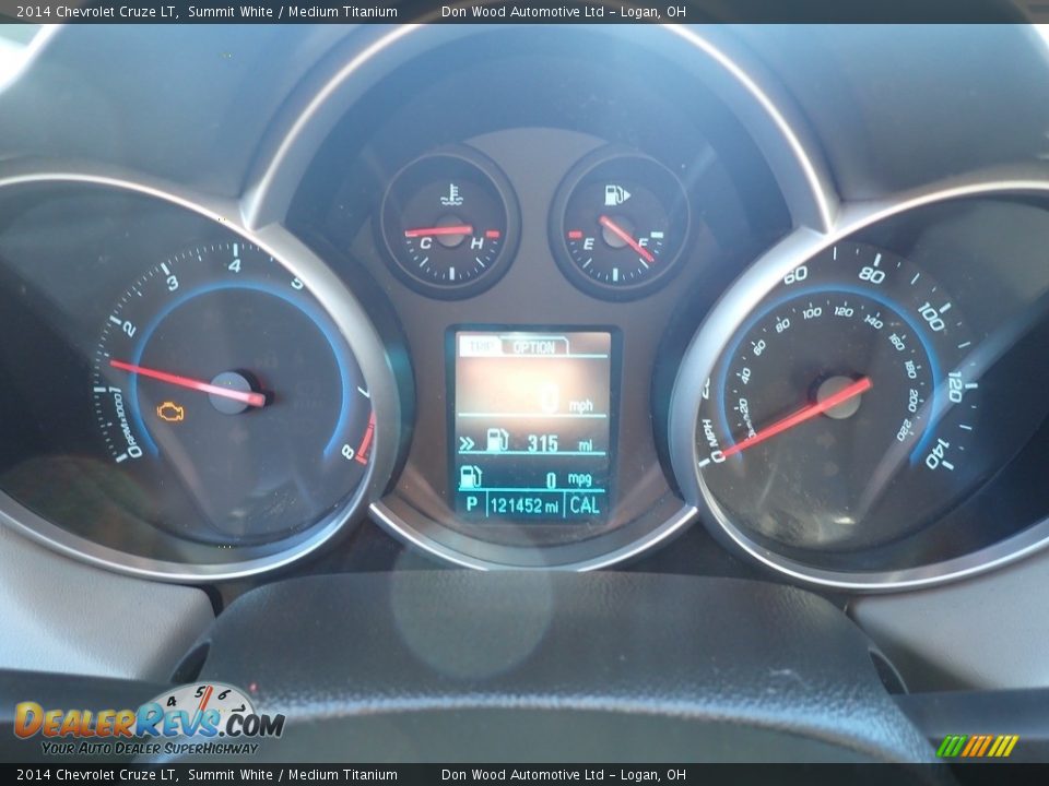 2014 Chevrolet Cruze LT Summit White / Medium Titanium Photo #20
