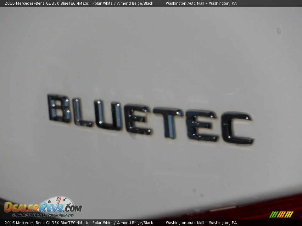 2016 Mercedes-Benz GL 350 BlueTEC 4Matic Polar White / Almond Beige/Black Photo #13