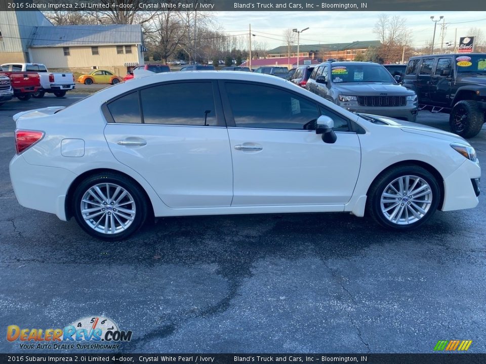 2016 Subaru Impreza 2.0i Limited 4-door Crystal White Pearl / Ivory Photo #5