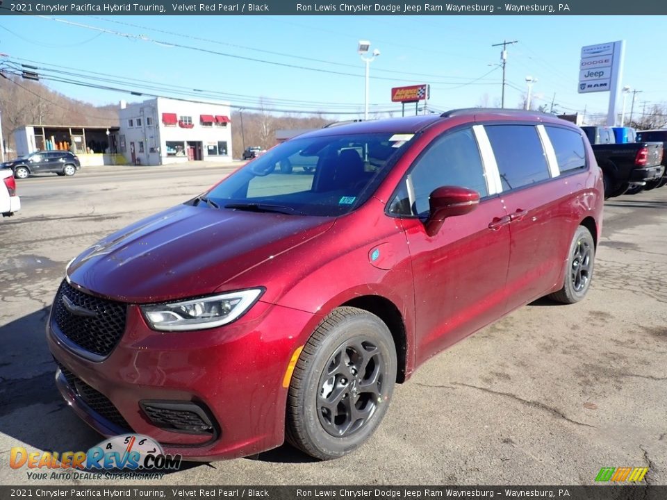 2021 Chrysler Pacifica Hybrid Touring Velvet Red Pearl / Black Photo #1