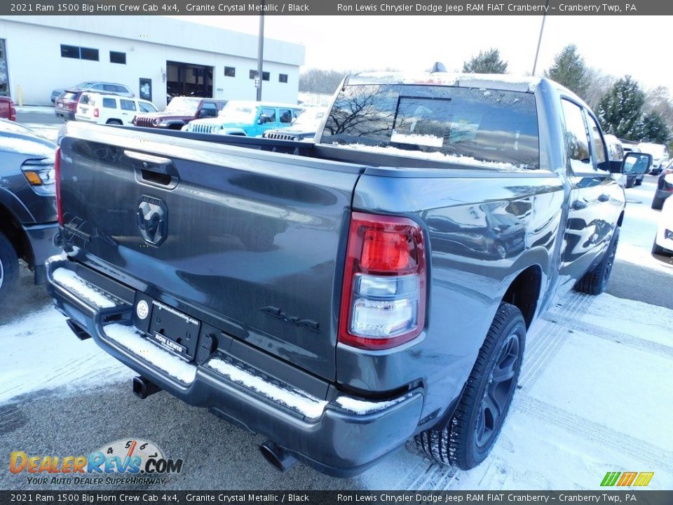 2021 Ram 1500 Big Horn Crew Cab 4x4 Granite Crystal Metallic / Black Photo #5