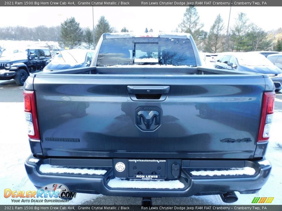 2021 Ram 1500 Big Horn Crew Cab 4x4 Granite Crystal Metallic / Black Photo #6