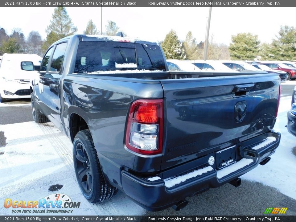 2021 Ram 1500 Big Horn Crew Cab 4x4 Granite Crystal Metallic / Black Photo #8