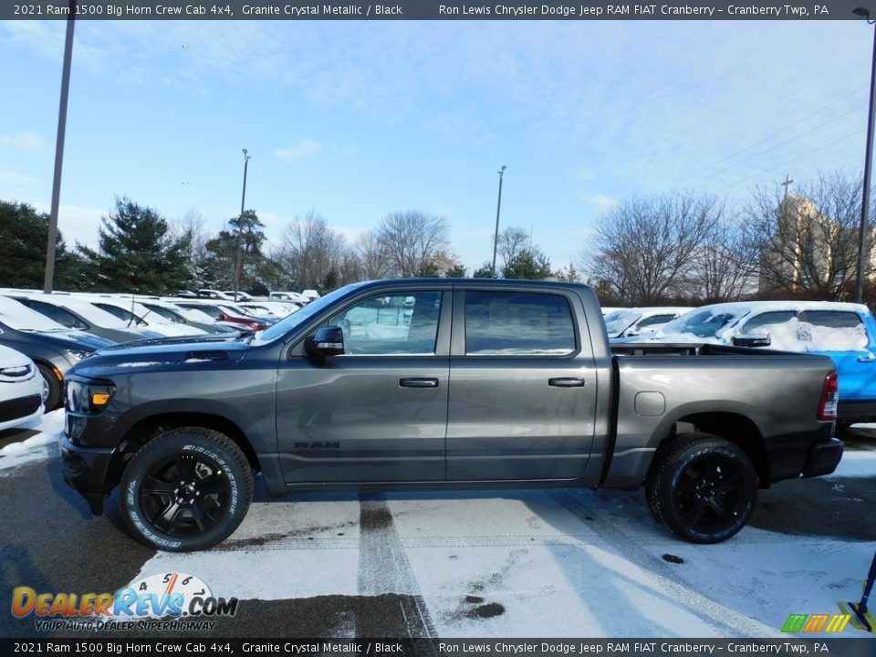 2021 Ram 1500 Big Horn Crew Cab 4x4 Granite Crystal Metallic / Black Photo #9