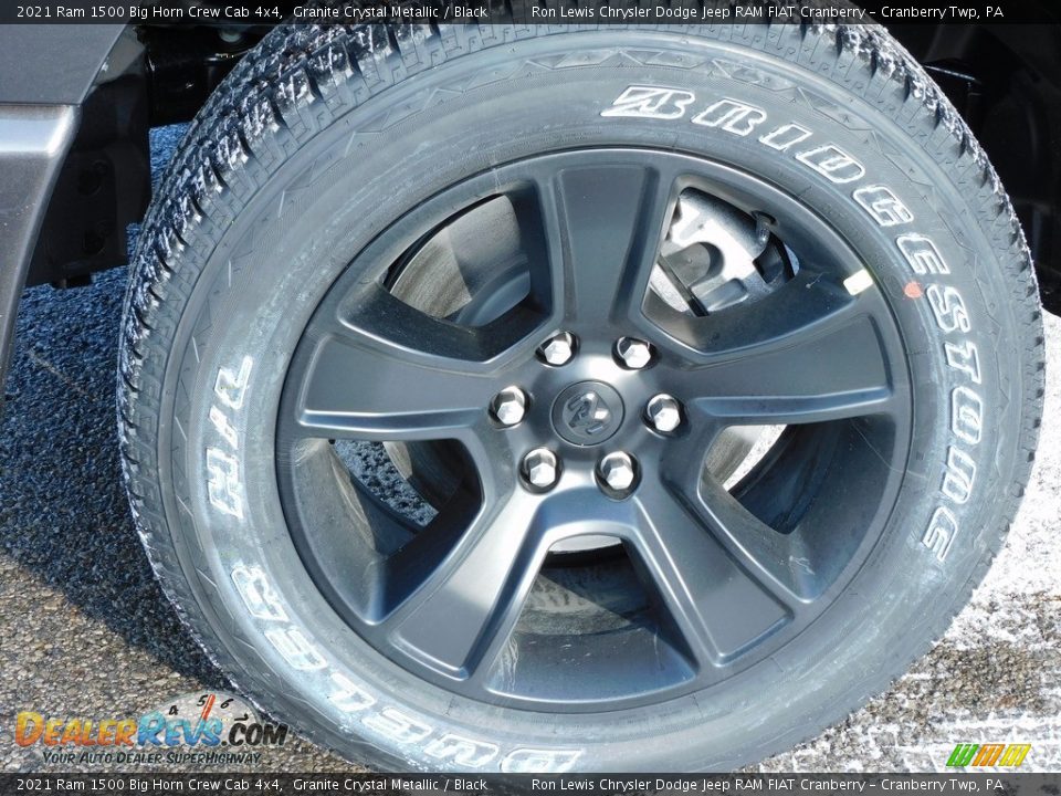 2021 Ram 1500 Big Horn Crew Cab 4x4 Granite Crystal Metallic / Black Photo #10