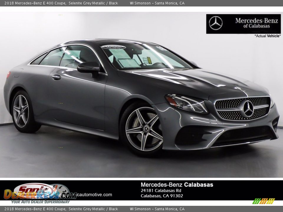 2018 Mercedes-Benz E 400 Coupe Selenite Grey Metallic / Black Photo #1