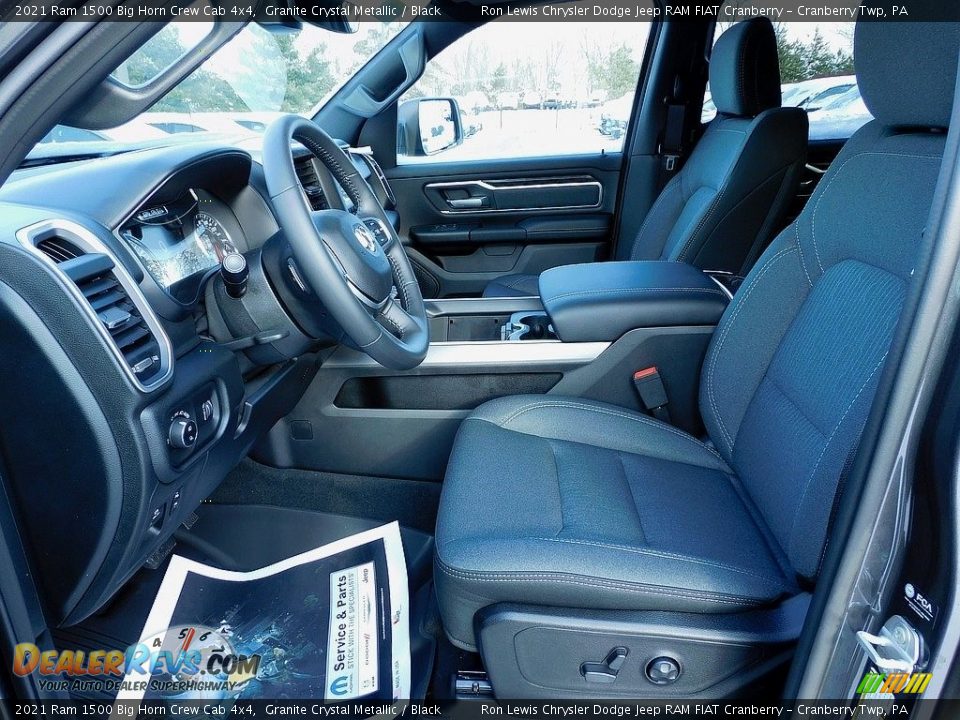 2021 Ram 1500 Big Horn Crew Cab 4x4 Granite Crystal Metallic / Black Photo #11