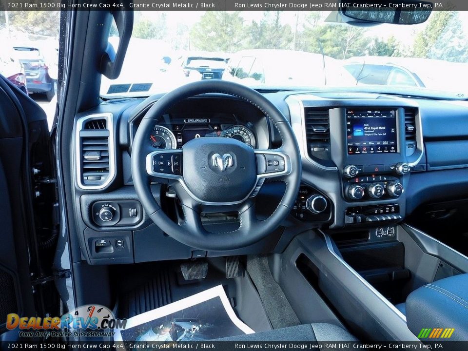 2021 Ram 1500 Big Horn Crew Cab 4x4 Granite Crystal Metallic / Black Photo #13