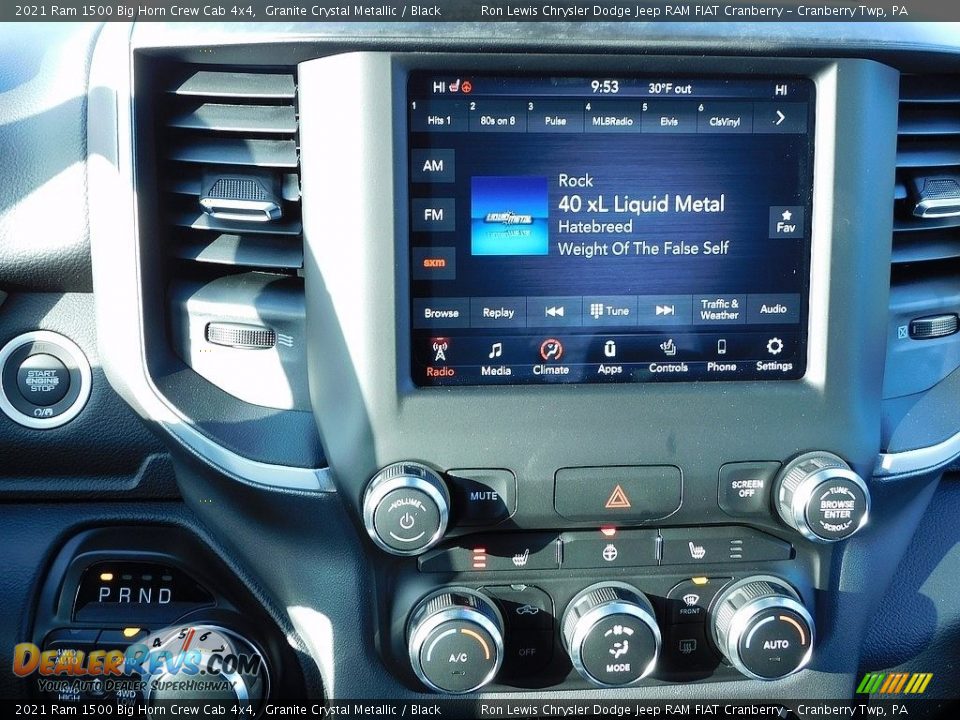 2021 Ram 1500 Big Horn Crew Cab 4x4 Granite Crystal Metallic / Black Photo #15