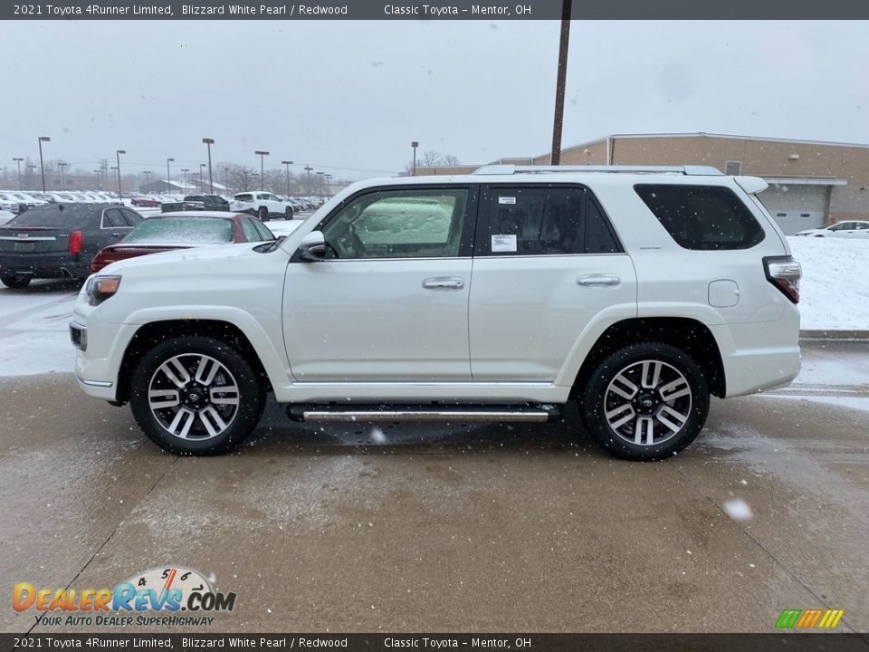 2021 Toyota 4Runner Limited Blizzard White Pearl / Redwood Photo #1