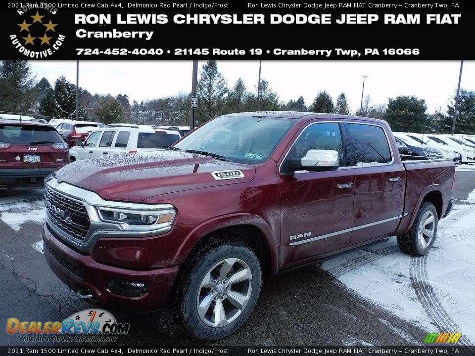 2021 Ram 1500 Limited Crew Cab 4x4 Delmonico Red Pearl / Indigo/Frost Photo #1