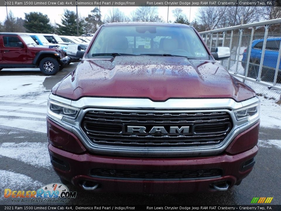 2021 Ram 1500 Limited Crew Cab 4x4 Delmonico Red Pearl / Indigo/Frost Photo #2