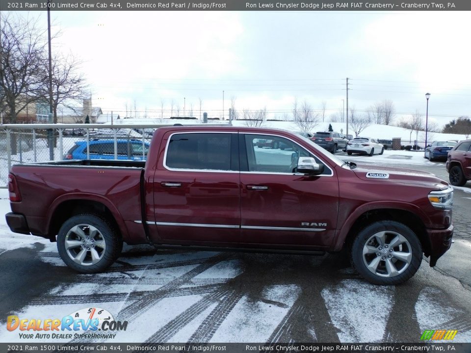 2021 Ram 1500 Limited Crew Cab 4x4 Delmonico Red Pearl / Indigo/Frost Photo #4