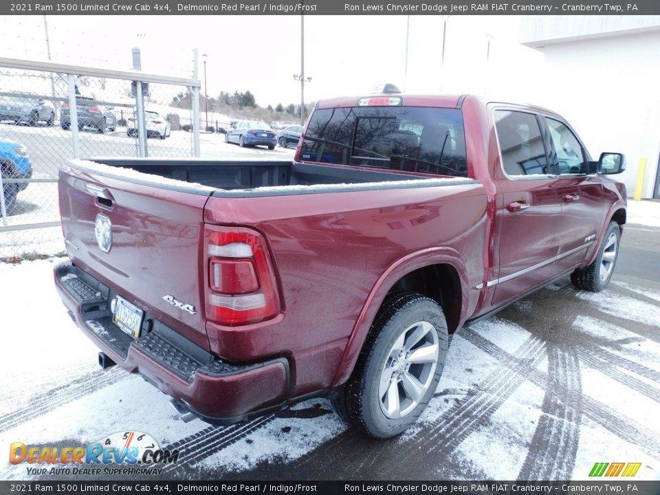 2021 Ram 1500 Limited Crew Cab 4x4 Delmonico Red Pearl / Indigo/Frost Photo #5