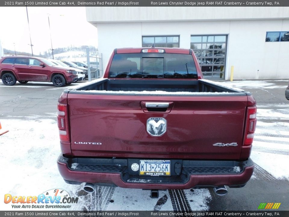 2021 Ram 1500 Limited Crew Cab 4x4 Delmonico Red Pearl / Indigo/Frost Photo #6