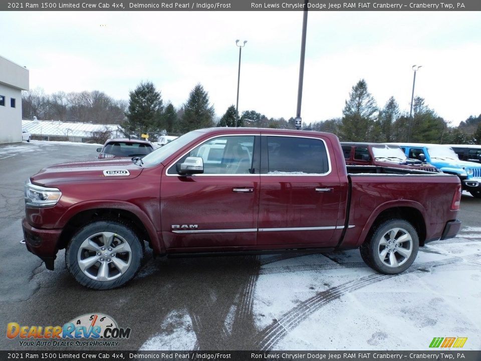 2021 Ram 1500 Limited Crew Cab 4x4 Delmonico Red Pearl / Indigo/Frost Photo #9