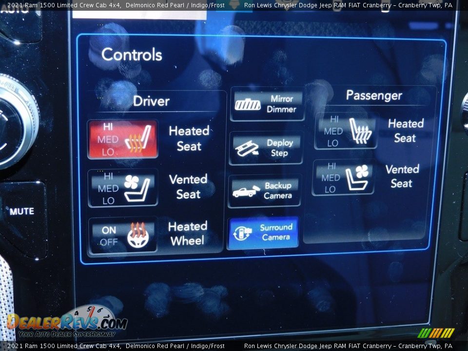 2021 Ram 1500 Limited Crew Cab 4x4 Delmonico Red Pearl / Indigo/Frost Photo #17